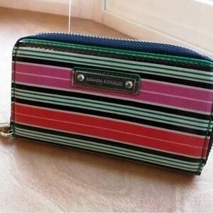 Banana Republic Multicolored Zip Wallet